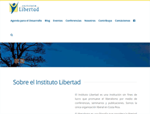Tablet Screenshot of institutolibertad.org